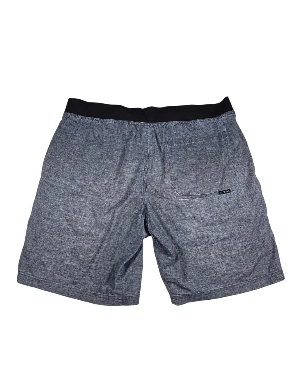 PrAna Vaha Black/Gray Hemp Blend Casual Elastic Waist 10